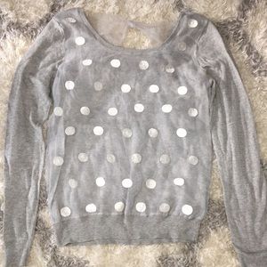 Lauren Conrad polka dot pullover sweater
